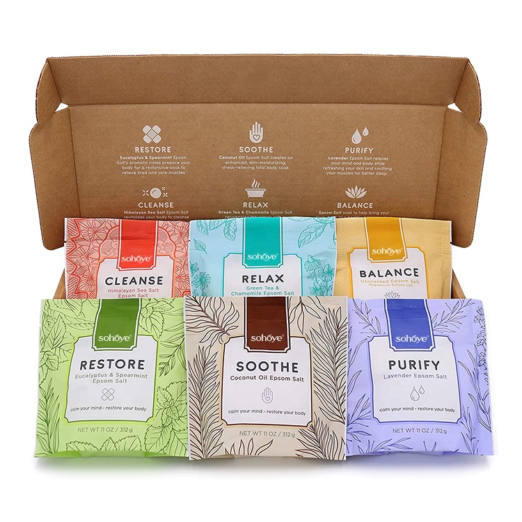 Частная торговая марка, расслабляющая веганская Лавандовая ложка OEM/ODM, цветочный Травяной Скраб для ванны, соли для ванны с цветами