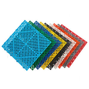 Dalles de <span class=keywords><strong>sol</strong></span> modulaires en plastique pour garage, en polypropylène, haute résistance, antidérapantes, ventilées, pour atelier, entrepôt, parking - Product Image 3