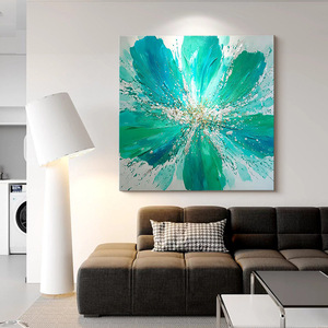 Hand Painted Oil Painting Abstract Floral <b>Art</b> 3D Visual Effect For Living Room And Dining Room Decorative Wall <b>Art</b> - Product Image 2