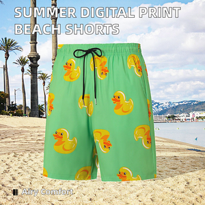 Nouveauté transfrontalière pour l'été : Short de plage décontracté pour homme, taille élastique, en toile ample, infroissable, respirant et à séchage rapide - Product Image 2