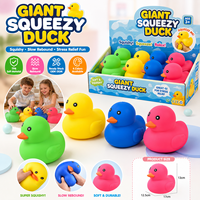 Jouet sensoriel anti-stress en TPR en forme de canard, idéal pour les fêtes d'enfants et les cadeaux (vente en gros)