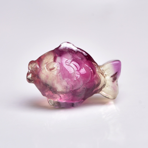 Colgante de Fluorita Natural con Forma de Pez Asado, Cadena para Clavícula, Accesorios DIY, Pez Róbalo Asado en 3D - Product Image 6