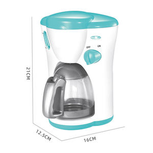 Machine à café électrique de simulation à piles rouge et verte pour jeu d'imitation, jouet cafetière Moka pour enfants, cadeau pour jeu de rôle en cuisine - Product Image 5