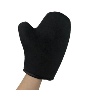Bán buôn tùy chỉnh Tự tan thuộc da Mitt mang lại cơ thể bàn chải đen nâu Applicator có thể tháo rời Mitt có thể giặt - Product Image 6