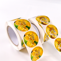Étiquettes personnalisées imperméables en PVC pour boissons, étiquettes pour bouteilles d'eau, autocollants adhésifs pour fruits (cerise, raisin, mangue) – Qualité supérieure