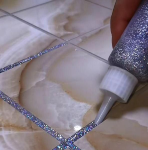 Bạc kim loại lấp lánh sắc tố nhôm dán cho đường may Beautifier Gạch gốm đường may vẻ đẹp đại lý - Product Image 3