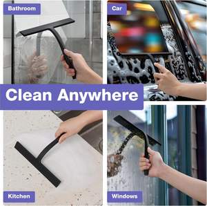 Superventas: Limpiacristales de silicona para ducha con gancho, para limpieza de vidrios en el baño - Product Image 3