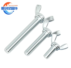 Vis à oreilles en acier au <span class=keywords><strong>carbone</strong></span> zingué, vis à oreilles papillon - M3/M4/M5/M6/M8/M10/M12 - Product Image 1
