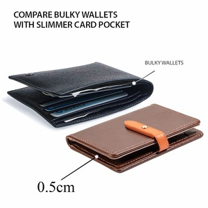 Cartera Trasera Universal para Teléfono con Diseño Coreano, Tarjetero Autoadhesivo de Cuero PU con Pegamento 3M para iPhone y Samsung - Product Image 4