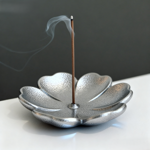 Quemador de Incienso CNC con Diseño de Flor de Cerezo, Quemador de Incienso para Interiores, Aromaterapia, Decoración de Aluminio para el Hogar - Product Image 1