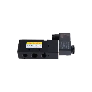 Válvula de control de aire de aluminio con control de Puerto 5/2, válvula solenoide piloto neumática, válvulas accionadas por solenoide 4V310-10