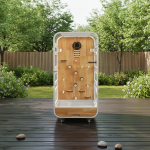 Jaula para Pájaros de Madera Sólida, Grande y Lujosa, con Vidrio Transparente a Prueba de Salpicaduras, Cierre de Botón, Segura, Mueble para Mascotas, Directo de Fábrica - Product Image 1
