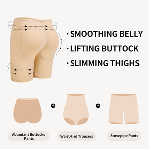 Body Shaper Tightening Light Button Lift High Waist Short Bare <strong>Buttocks</strong> Thin Lifting <strong>Buttocks</strong> Control Panties