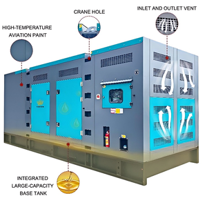เครื่องกำเนิดไฟฟ้าดีเซลแบบโครงเปิด 3 เฟส กำลังไฟ 150kW~200kW ประสิทธิภาพสูง สตาร์ทอัตโนมัติ สตาร์ทระยะไกล เงียบพิเศษ - Product Image 6