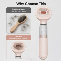 Aspirateur silencieux pour toilettage de chats et chiens avec bac à poussière transparent et amovible pour familles d'animaux d'intérieur – Vente en gros pour animaleries