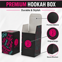 Caja de Papel Resistente Estilo Graffiti para Cachimba, Caja de Embalaje Corrugada con Logotipo Personalizado, Caja de Accesorios de Lujo para Shisha