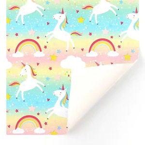 Papier cadeau personnalisable 80g pour anniversaire, papier cadeau neutre pour baby shower, garçon ou fille, 50*70 feuilles par paquet - Product Image 2