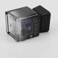 Flacon diffuseur de parfum carré en verre luxueux de 100 ml avec surface sérigraphiée mate, emballage de parfum personnalisable