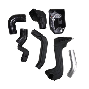 ABS negro mate para <span class=keywords><strong>Jeep</strong></span> Wrangler <span class=keywords><strong>Jk</strong></span> 2007-2017 Kits de esnórquel para coche 4x4 sistema de admisión de aire todoterreno Dispositivo de vadeo compatible con Tacoma FJ - Product Image 6