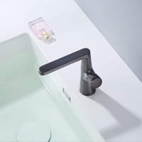 Robinet de lavabo monocommande en laiton massif à montage sur plan, multifonctionnel, durable, résistant à la corrosion, pour eau chaude et froide, vente en gros