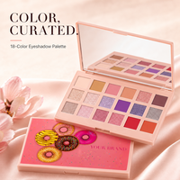 Palette de fards à paupières mats et scintillants 18 couleurs, longue tenue, marque privée pour le maquillage quotidien, produit de beauté personnalisé de haute qualité