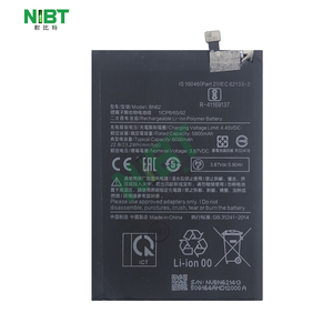 Batería de Litio para Teléfono Móvil NIBT Wholesale BN62 4.45V 6000mAh 23.2Wh para xiaomi Redmi Note 9 4G/<span class=keywords><strong>REDMI9T</strong></span>/POCO M3 - Product Image 1