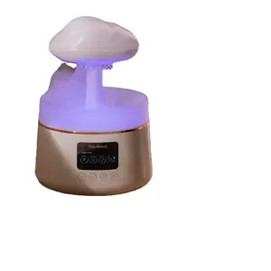 7 Color Lights Water Drip Raincloud Essential Oil Diffuser Household Rain Cloud Raindrop smart speaker Humidifier