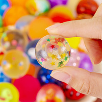 Ballon élastique coloré en caoutchouc, jouet pour enfants, cadeau, capsule, emballé dans un sac transparent, mini, léger, vente chaude sur les stands de rue et les marchés nocturnes