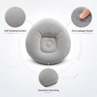 Canapé gonflable floqué en PVC épaissi, fauteuil paresseux sphérique pliable pour dormir et se détendre