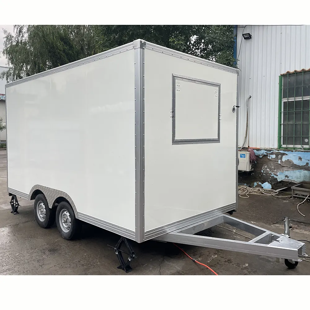 Camper Van Coffee Cart Foodtrailer Drivable Food Truck Trailer Manufacturer with Toilet of Bathroom