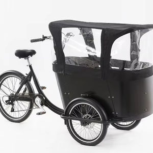 Vélo cargo électrique à <span class=keywords><strong>3</strong></span> <span class=keywords><strong>roues</strong></span> pour l'exportation, boîte frontale, bakfiets, vélo <span class=keywords><strong>hollandais</strong></span> - Product Image 1