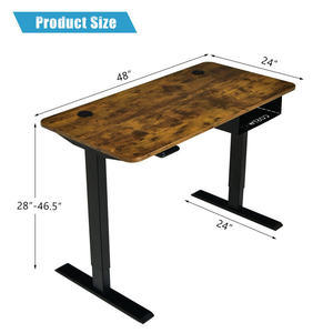 DB 48-Inch <b>Electric</b> Height Adjustable USB Port <b>Standing</b> Computer <b>Desk</b> - Product Image 4