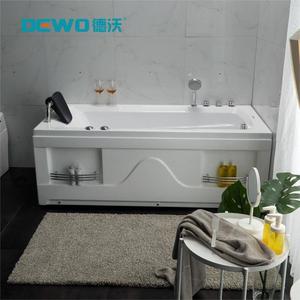 Bañera de Hidromasaje Acrílica Rectangular Independiente, Moderna y Profunda, con Drenaje y Desbordamiento, para Baños, Hoteles y Villas - Product Image 3