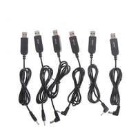 Câble adaptateur convertisseur de puissance USB, prise 2.1x5.5mm, module élévateur de tension DC 5V vers DC 9V/12V pour appareils photo, gaine en PVC blindée tressée