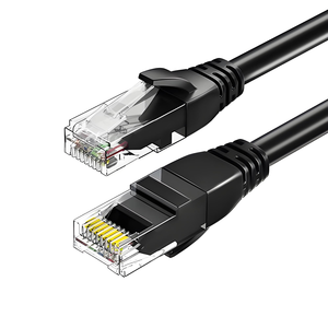 Newest Netherlands 8wire Europe Black Braided <b>Ethernet</b> Cable Shielded Network Patch Cord LAN Cable 8line for Desktop Office - Product Image 3