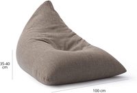 LUCKYSAC Triangle Sitzsack Kissen Faux Leinen Freizeit Boden Sofa Sitzsack Stühle Sitzsack Sofas