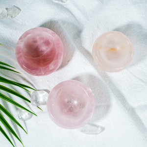 Taza de cuarzo rosa natural tallada a mano, cuenco de cristal curativo, regalo pulido, otras artesanías de cristal, cuenco para decoración del hogar - Product Image 1