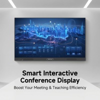 Pizarra Interactiva Inteligente 4K LCD con Cámara de 48MP Opcional, Sistema Operativo Android/Windows, IA, NFC, Revestimiento Antihuellas, Táctil de 20 Puntos
