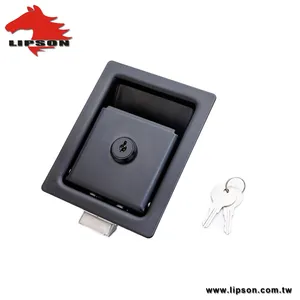 Truck Rear Door Lock LM-325 Tool Box Truck Toolbox Key Slam Door Paddle Push Close Handle Rv Locks Flush Recessed Compression Latch