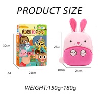 Sac à dos en peluche 3D mignon pour enfants, cartable de dessin animé, mini sac à dos pour tout-petits, collection Zoo, sac à dos doux pour la maternelle