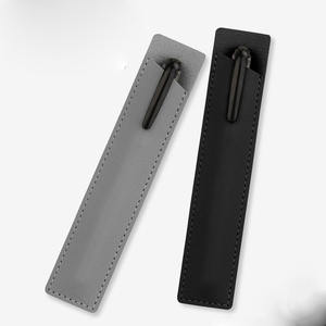 Tas kulit PU penjualan laris lengan pena kulit buatan kantong pena hadiah bisnis untuk promosi - Product Image 3