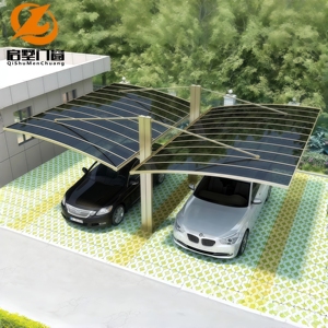 Cochera Portátil Moderna de Aluminio para Auto, con Techo de Policarbonato, Resistente al Agua y a los Rayos UV, para Exteriores - Product Image 6