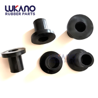 Bouchon en caoutchouc Oeillet rond 9 mm en forme de t Protection de joint en caoutchouc Bouchons de trou flexibles pour tuyau de câble Noir