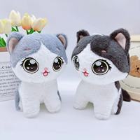 Fabricant en gros de poupées en peluche pour machine à griffes, modèle chat aux grands yeux de 8 pouces, cadeau pour machine à griffes, pour le commerce extérieur, en peluche effet peau d'ours, rembourrage coton PP