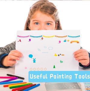 Pochoir évidé en acier inoxydable 304 - Règle de traçage multifonctionnelle pour étudiants, idéale pour le graffiti et la peinture - Product Image 6