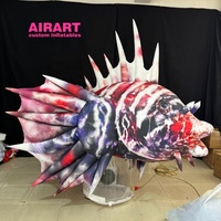 Décoration de poisson de mer géant gonflable pour piscine, aquarium, fête à thème, décoration extérieure