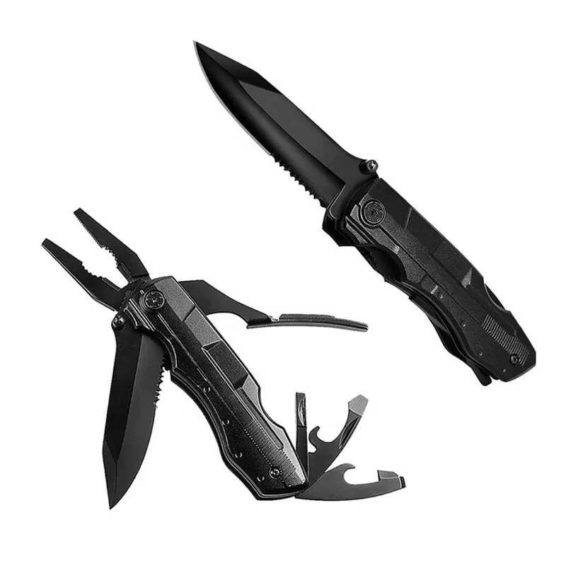 Outdoor Folding Multi Tool Knife Plier MultiTool Pocket Knife Tactical Knife With Screwdriver bit