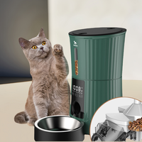 Distributeur automatique de nourriture pour animaux de compagnie avec logo personnalisé, écran LCD, double alimentation, écologique, pour chats et chiens
