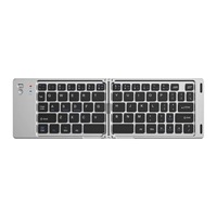 Keyboard Nirkabel Lipat Ultra Tipis Baru yang Dapat Diisi Ulang untuk Ponsel, Tablet & Laptop, Multi-perangkat
