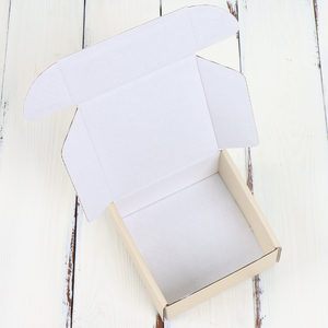 Custom Logo Corrugated Cardboard Shipping Mailers <b>Box</b> Matte Finish Holographic Printing Hat Shoes Underwear Socks Packaging Foil - Product Image 2